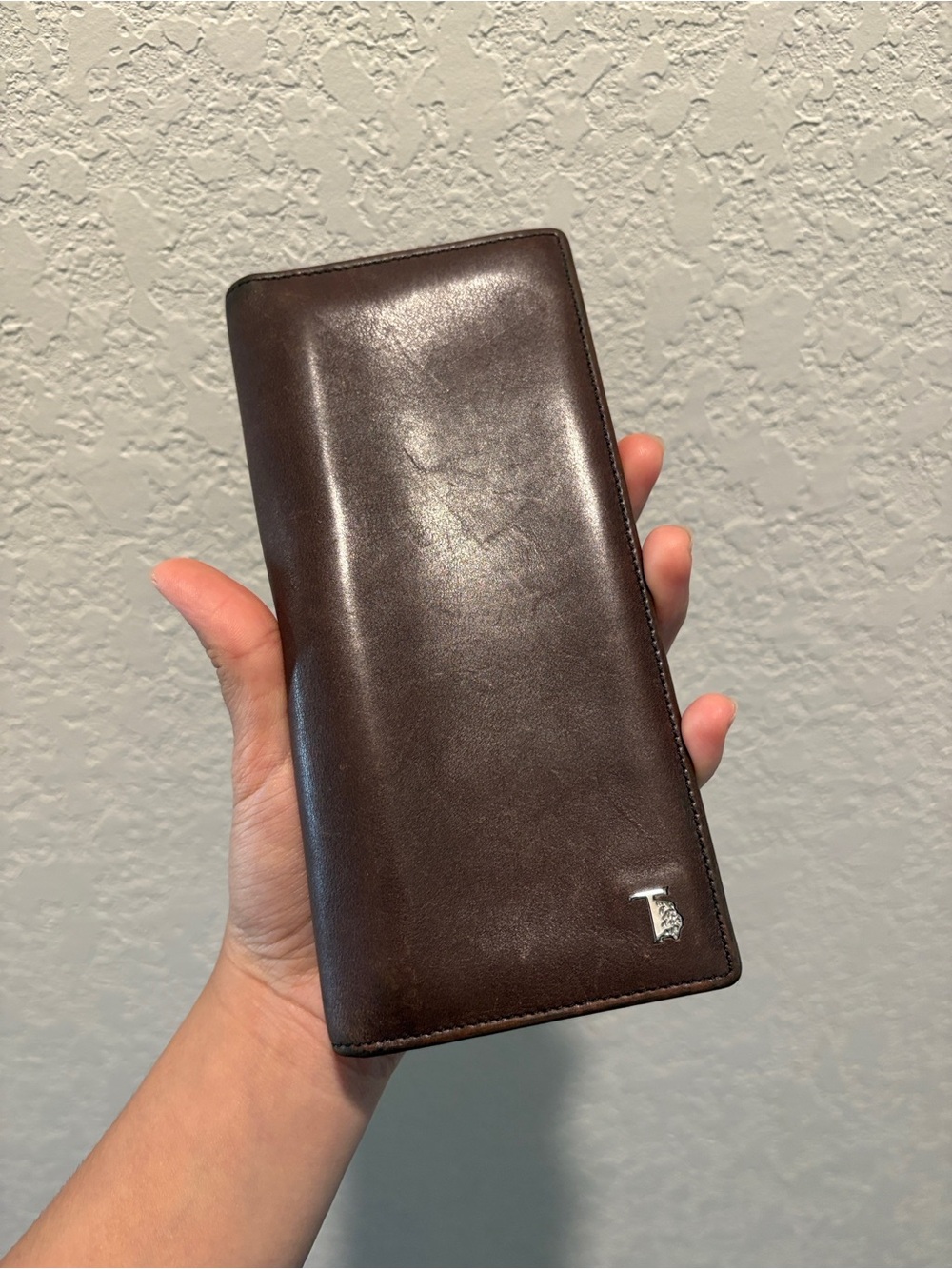 Tod’s Brown Leather Long Wallet